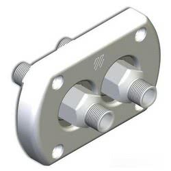 Bulkhead throughout bush twin connection chromed