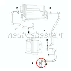 Raccordo Tubo Evinrude Johnson BRP
