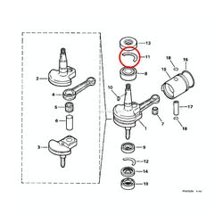 Mezza Rondella Evinrude Johnson BRP