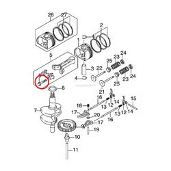 Bullone Vite Evinrude Johnson BRP passo americano (USA)