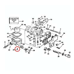 Vite Carburatore Evinrude Johnson BRP