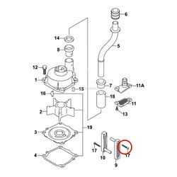 Vite Evinrude Johnson BRP passo americano (USA)