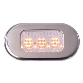 Polycarbonate courtesy light 3 yellow LEDs