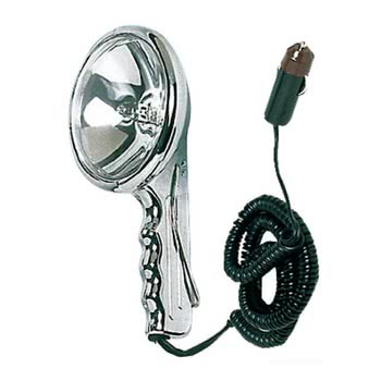 Portable spot light made of chromed zamak 12V