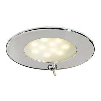 Atria LED spotlight polished SS w/switch