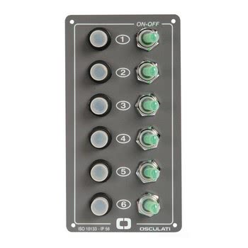 Elite electric control panel 6 switches