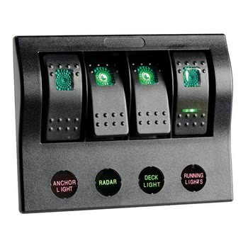 PCP Compact electric panel w/4 switches