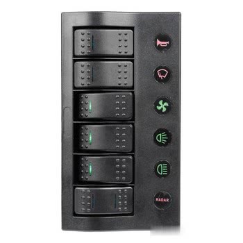 Pannello elettrico PCP Compact 6 interruttori