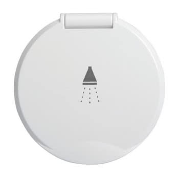 Classic Evo white deck shower nylon hose 4 mm Flat mounting