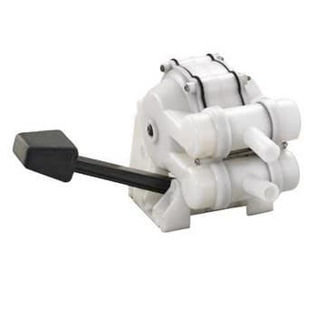 Sink double acting foot pump