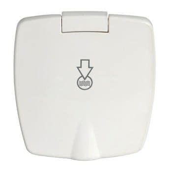 New Edge recess-fit water pressure reducer white