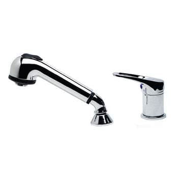 Olivia single-control mixer + removable shower