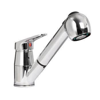 Olivia single-control mixer + removable shower