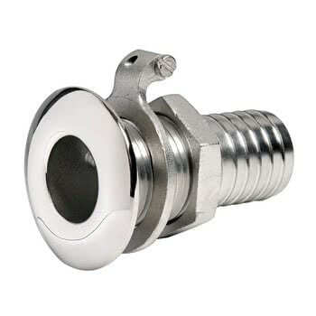 Scarico a mare inox 1" x 30 mm