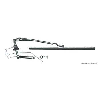 Hand-operated winshield wiper 280 mm