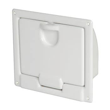 Peak white polished ABS 220 x 195 x 70 mm