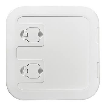 White locker w/lid 285 x 285 mm L-front