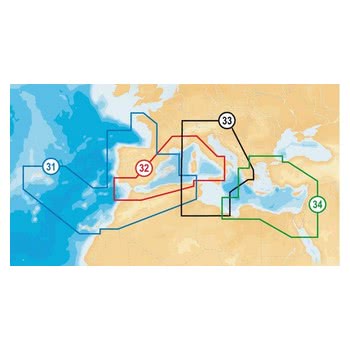 Navionics PLATINUM+ XL3 - Area 33P+ - Central Mediterranean - MicroSD