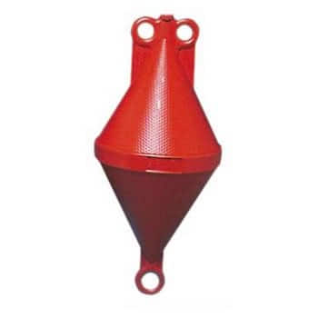 Two-cone buoy orange 50 x 103 cm