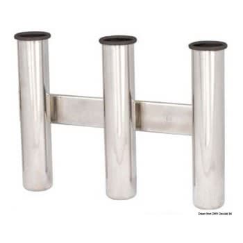Wall mounting rod holder AISI 316 Nr. 3 rods