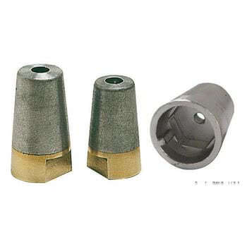 Zinc anode w/nut Radice type 40 mm