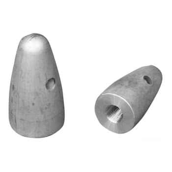 Zinc ogive for propeller Ø 22/25/30 mm