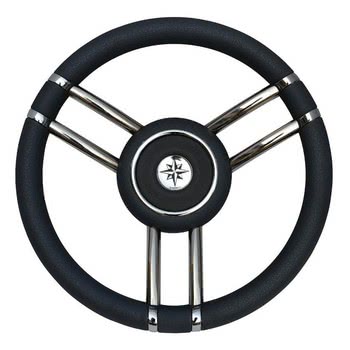 Apollo steering wheel SS+polyurethane Ø350mm black