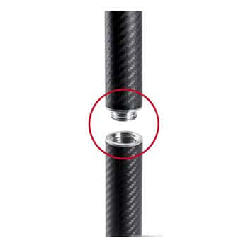 Removable carbon pole f.bimini top 90/181 cm