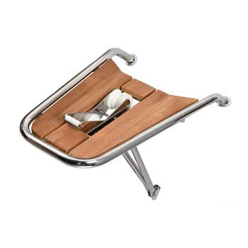 Dolphin striker AISI 316/teak tilting roller