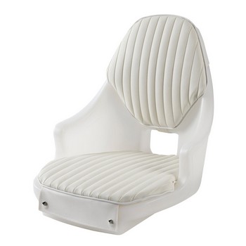 Compact seat frame polyethylene white + cushions