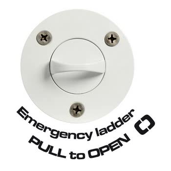 3-step emergency ladder w/ front screws