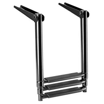 Telescopic ladder f.platforms AISI316 3 steps