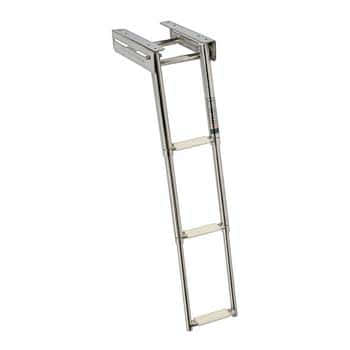 Scaletta inox stretta a scomparsa 3 gradini