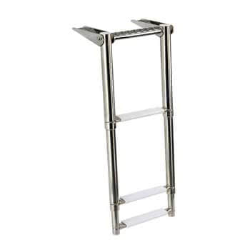 Telescopic ladder f.gangplank 3 steps