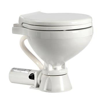Electric toilet unit compact plastic seat 12 V