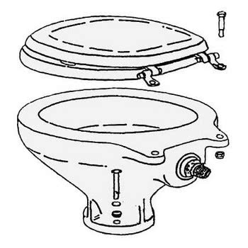 Spare porcelain for toilet bowl