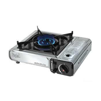 SS portable gas cooker w/built-in cartridge