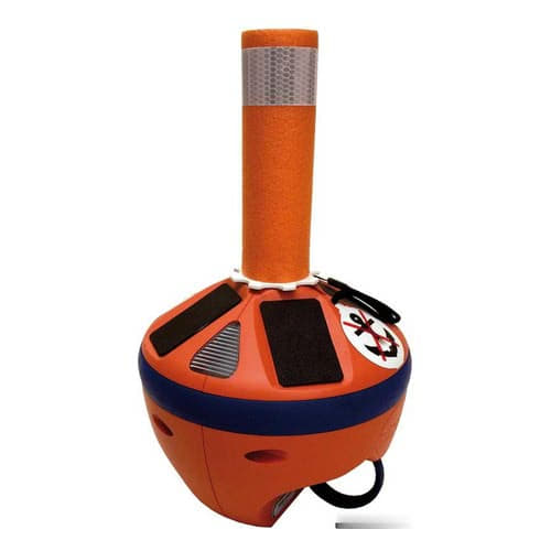 GRIPPY: compact and lightweight signalling buoy with self-winding ultra-resistant braid line and solar recharge automatic night light