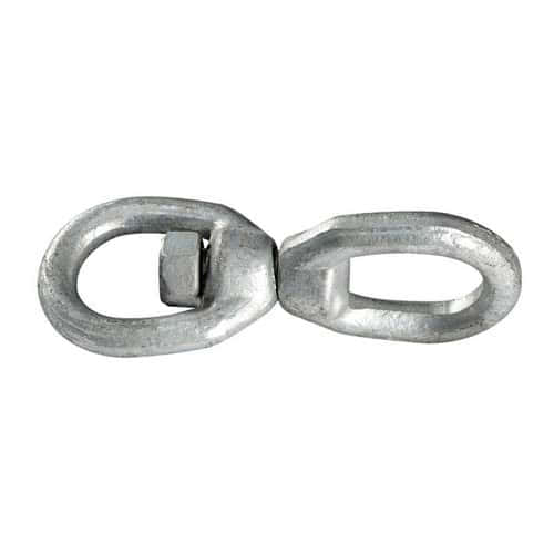 Galvanized steel swivel made for anchor chains and buoys