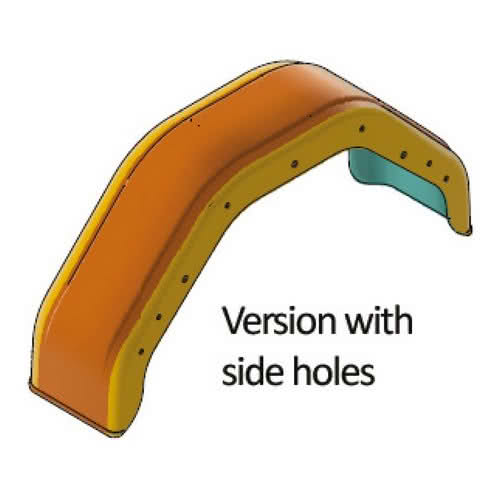 Parafango per ruota carrello