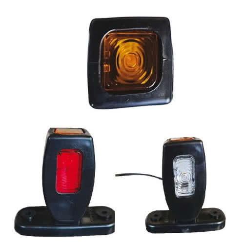 Fanali di ingombro laterali a LED con corpo in gomma