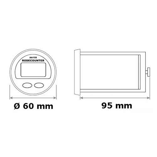 LEWMAR chain counter with alarm Lewmar 02.3 Nautica Basile