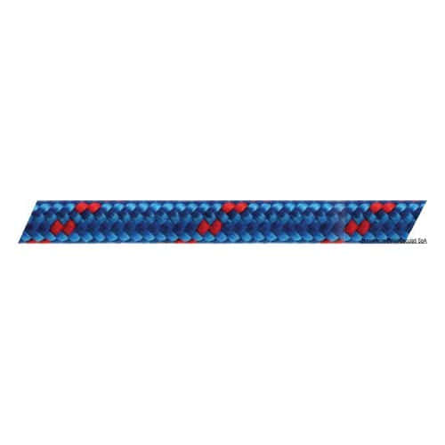 Double braid made of high-strength low-elongation polyester