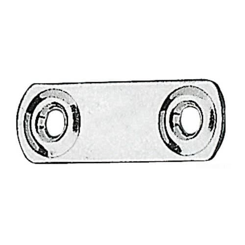 Stainless steel plate for straps