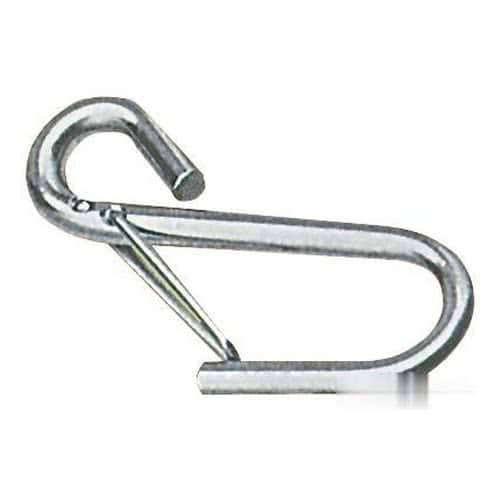 Snap-hooks with spring lock, made of stainless steel