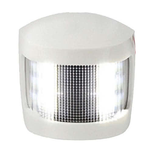Compact navigation lights with white polycarbonate body