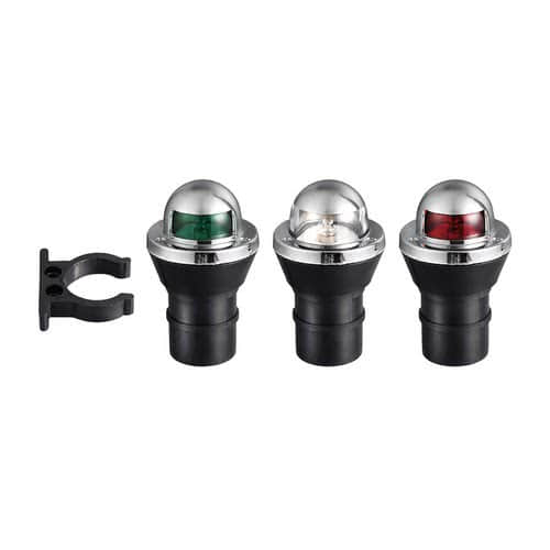Utility battery-powered navigation lights made of ABS
