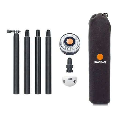 NAVISAFE Kit fissaggio + asta + luce 360&deg;
