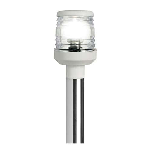 Classic/LED foldable pole light with hidden wires and oval base plate