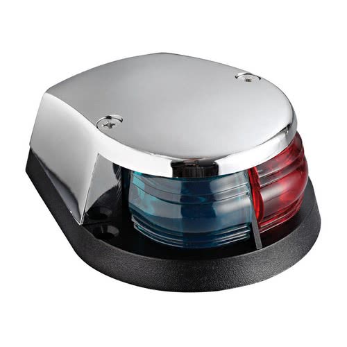 Red/green bicolour bow navigation lights made of ABS